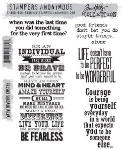 Tim Holtz Stamp - Cling - Way With Words