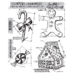 Tim Holtz Stamp - Cling - Christmas Blueprint 3