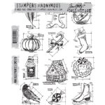 Tim Holtz Stamp - Cling - Mini Blueprints 5