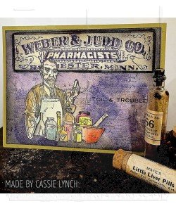 Tim Holtz Stamp - Cling - Poisonous