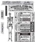 Tim Holtz Stamp - Cling - Poisonous