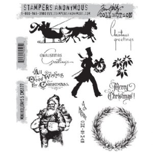 Tim Holtz Stamp - Cling - Mini Holidays 5
