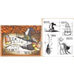 Tim Holtz Stamp - Cling - Halloween Blueprints #3