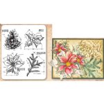 Tim Holtz Stamp - Cling - Christmas Blueprints #4