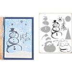 Tim Holtz Stamp - Cling - Halftone Christmas