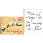 Tim Holtz Stamp - Cling - Handwritten Holidays #1