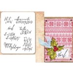 Tim Holtz Stamp - Cling - Handwritten Holidays #2