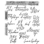 Tim Holtz Stamp - Cling - Mini Handwritten Holidays
