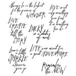 Tim Holtz Stamp - Cling - Handwritten Thoughts