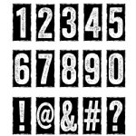 Tim Holtz Stamp - Cling - Number Blocks