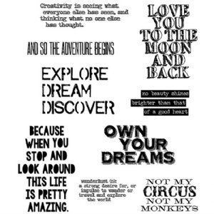 Tim Holtz Stamp - Cling - Life Quotes