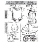 Tim Holtz Stamp - Cling - Baby Blueprint