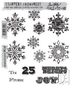Tim Holtz Stamp - Cling - Mini Weathered Winter