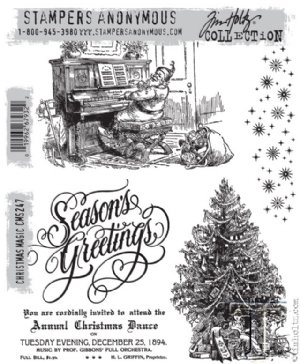 Tim Holtz Stamp - Cling - Christmas Magic