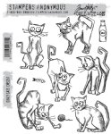Tim Holtz Stamp - Cling - Crazy Cats
