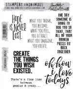 Tim Holtz Stamp - Cling - Ponderings