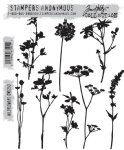 Tim Holtz Stamp - Cling - Wildflowers