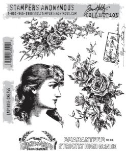 Tim Holtz Stamp - Cling - Lady Rose