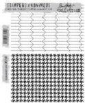 Tim Holtz Stamp - Cling - Tailor & Houndstooth