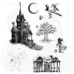 Tim Holtz Stamp - Cling - Haunted House
