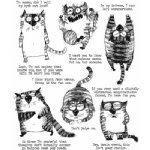 Tim Holtz - Cling Stamp - Snarky Cat