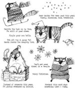 Tim Holtz - Cling Stamps - Snarky Cats Christmas