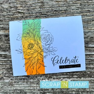 Tim Holtz - Cling Stamp - Floral Outline
