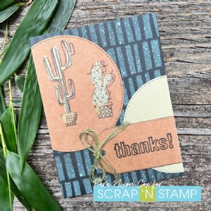 Tim Holtz - Cling Stamp - Mod Cactus