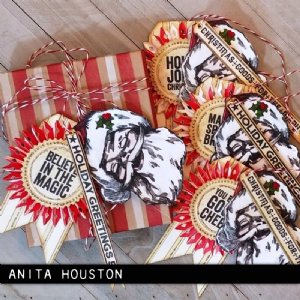 Tim Holtz - Cling Stamp - Jolly Santa