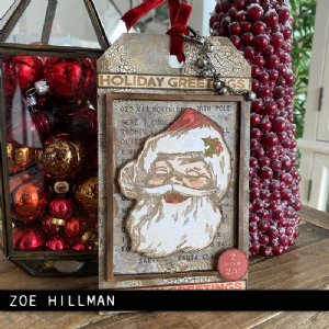 Tim Holtz - Cling Stamp - Jolly Santa
