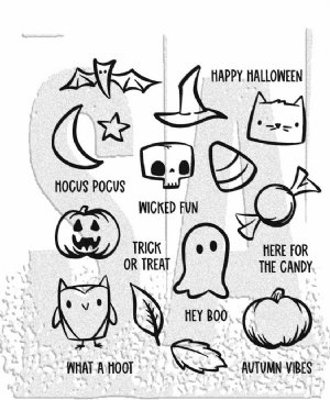 Tim Holtz - Cling Stamp - Tiny Frights