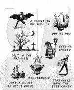 Tim Holtz - Cling Stamp - Halloween Sketchbook