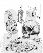 Tim Holtz - Cling Stamp - Foreboding