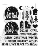 Tim Holtz - Cling Stamp - Festive Print