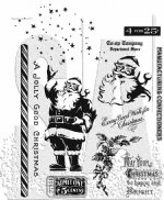 Tim Holtz - Cling Stamp - Jolly Holiday