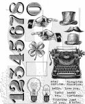 Tim Holtz - Cling Stamp - Curiosity Shop