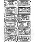 Tim Holtz - Components Cling Stamp - Ticket