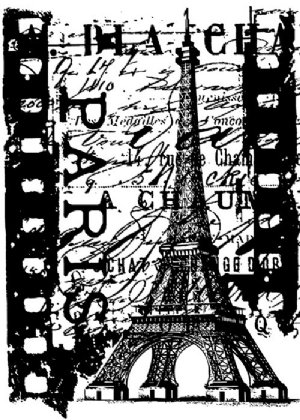 Stampers Anonymous - Cling Stamp - Paris Film