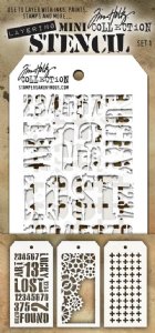 Tim Holtz - Mini Stencil - Set #1