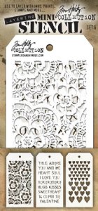 Tim Holtz - Mini Stencil - Set #6