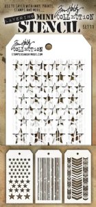 Tim Holtz - Mini Stencil - Set #11