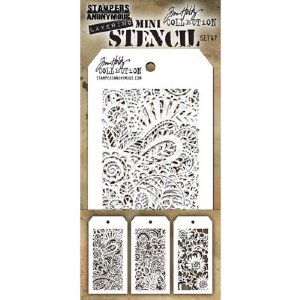 Tim Holtz - Mini Stencil - Set #47