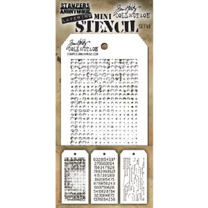 Tim Holtz - Mini Stencil - Set #48