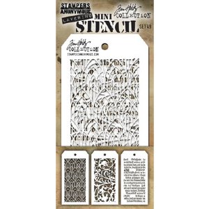 Tim Holtz - Mini Stencil - Set #49