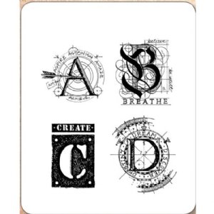 Tim Holtz Stamp - Cling - Classics #14