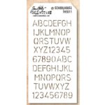 Tim Holtz - Stencil - Schoolhouse