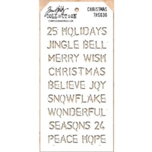 Tim Holtz - Stencil - Christmas