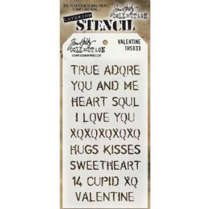 Tim Holtz - Stencil - Valentine