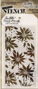 Tim Holtz - Layering Stencil - Poinsettia