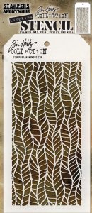 Tim Holtz - Stencil - Feather